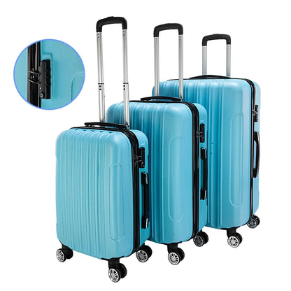 Ktaxon Lot 3 Travel Luggage Set Bag ABS Trolley Hard Shell Spinner Suitcase w/TSA Lock